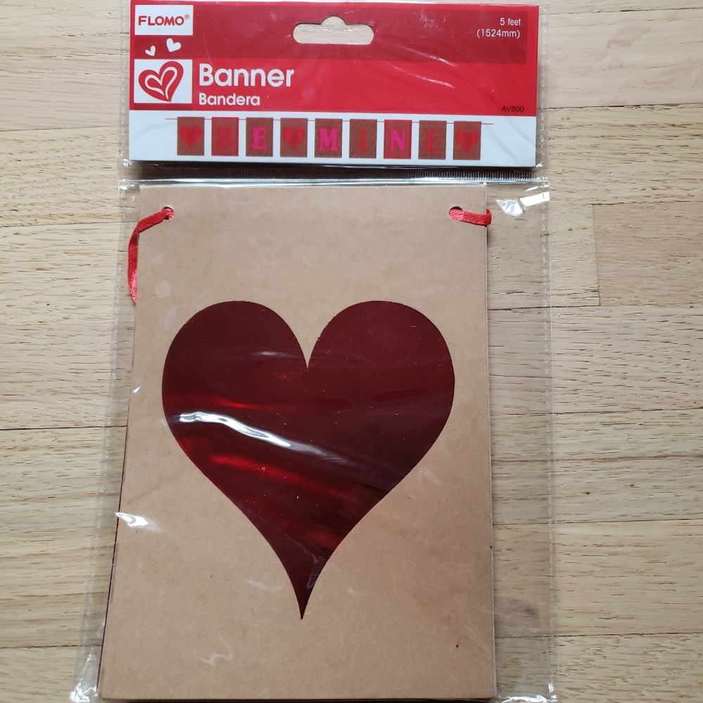 NEW Flomo Valentines Day "Be Mine" Banner 5ft